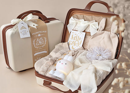 Newborn Baby Girl Beige Clothes Set