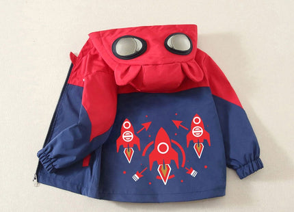 Kid's Spring and Autumn Cartoon Rocket Jackets