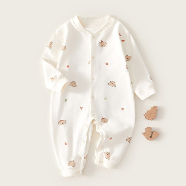 Newborn Baby Spring and Autumn Pure Cotton Jumpsuit