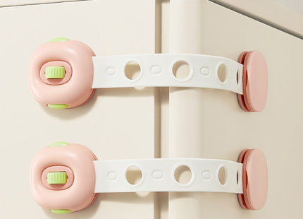 Baby Safety Strap Lock For Drawer Refrigerator - 10 Pieces